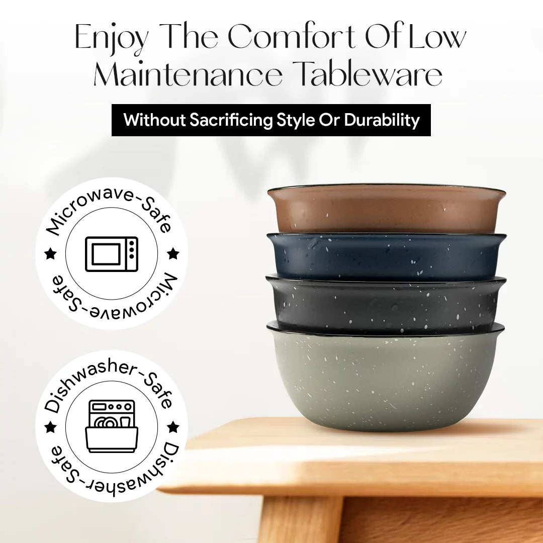 Set of 4 19-Ounce Stoneware Bowl Set F277307