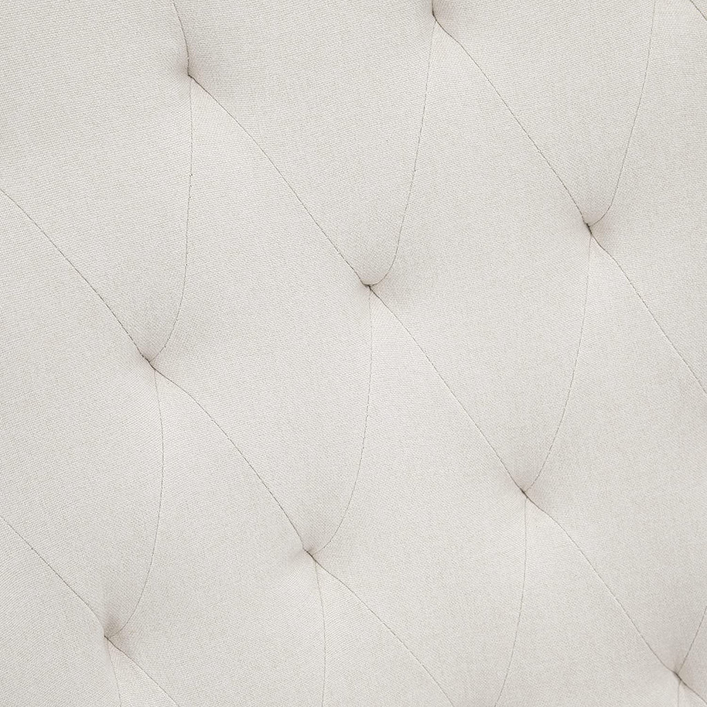 Cream White Fabric Rocking Chair Q5202