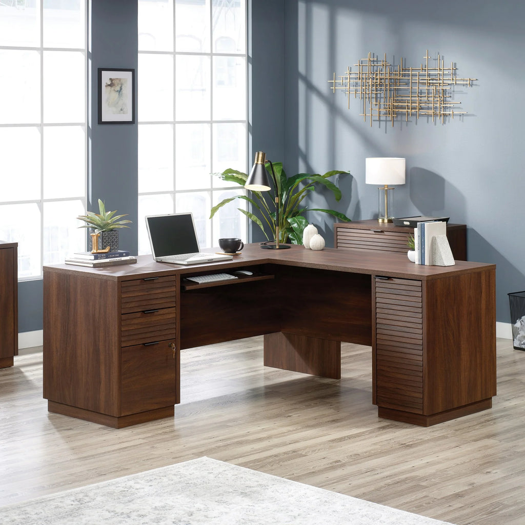L-Shaped Engineered Wood Desk R792