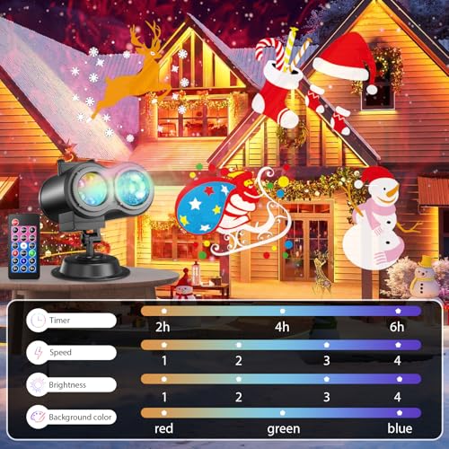 Outdoor Holiday Projector Light with Remote S366031