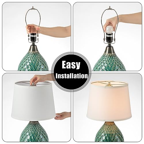 Linen Drum Lamp Shades Set of 2, 11 x 13 x 10 inch V461421